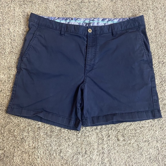Tommy Bahama Other - Tommy Bahama Shorts Mens 38? Blue Stretch Chino Walk Flat Front Casual Summer